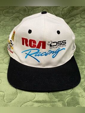 1998 RCA DSS Racing Winston Cup Team Nascar Snapback Trucker Hat, Lapel Pin